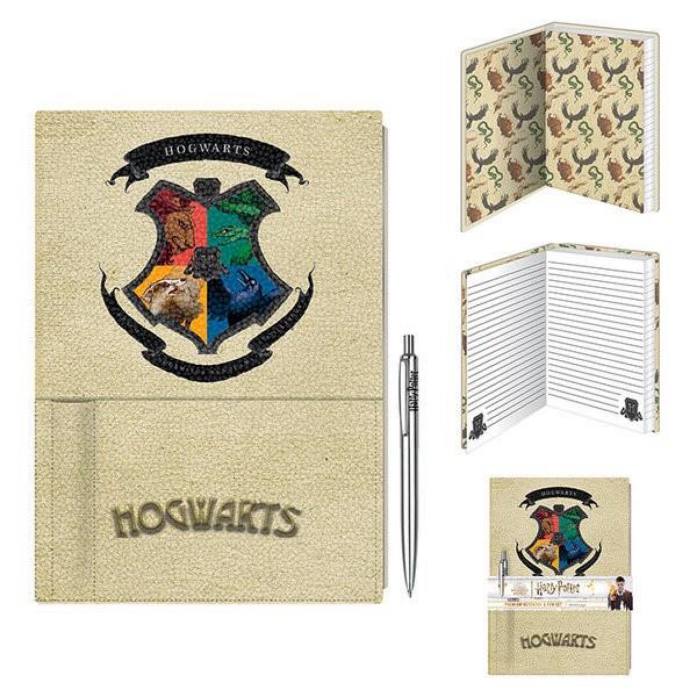 Hogwarts Premium A5 Notebook and Pen Set