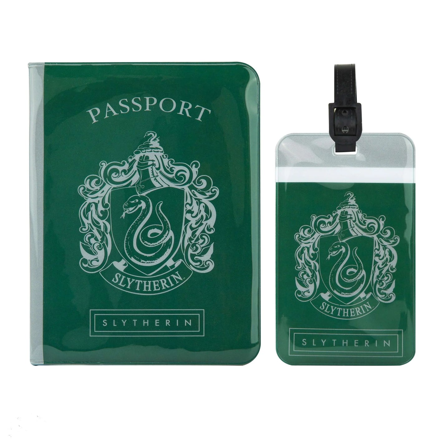 Slytherin Bag Tag and Passport Cover Set