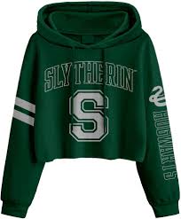 Slytherin College Style Cropped Sweater