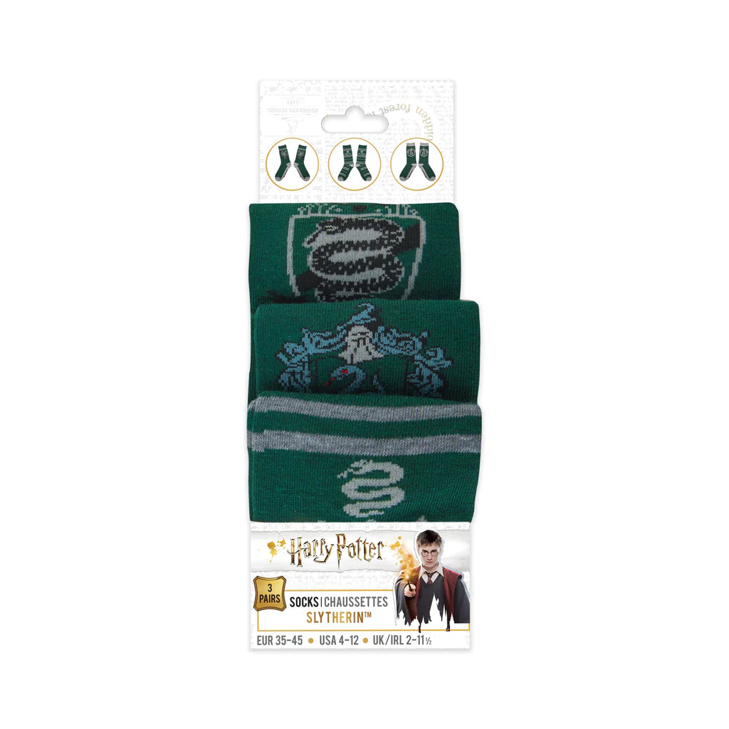 Slytherin Set of 3 Socks