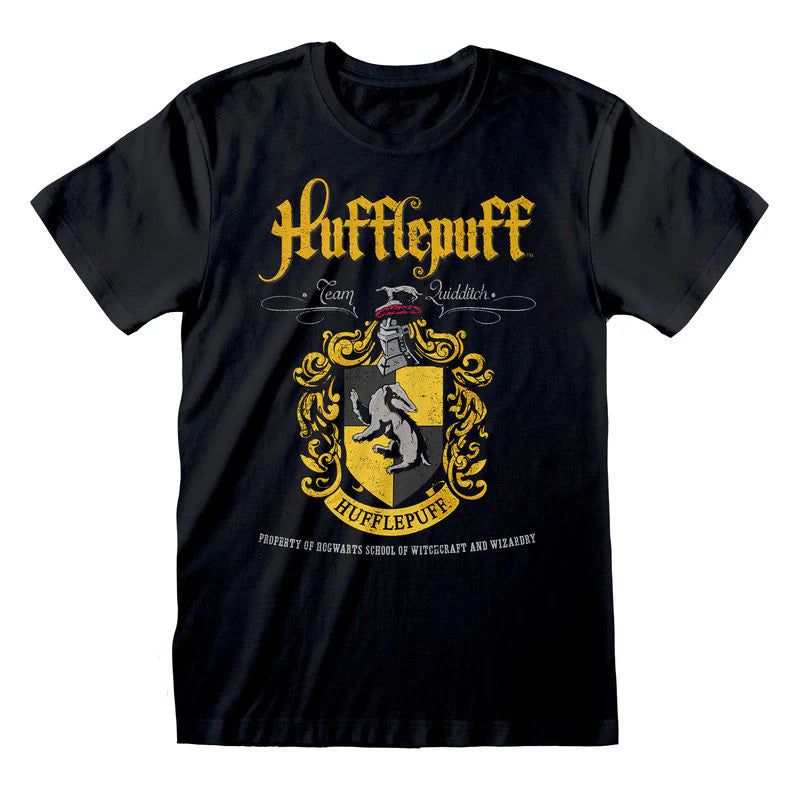 Hufflepuff Black Crest T-Shirt