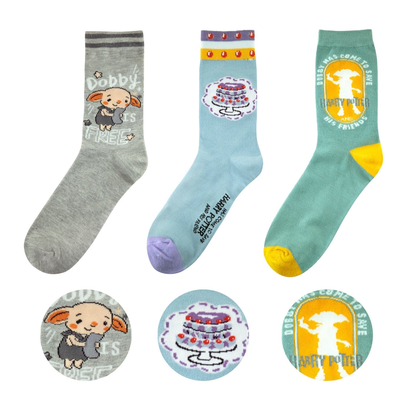 Dobby Socks - Set of Three
