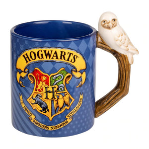 Hogwart Crest Moulded Mug With Hedwig