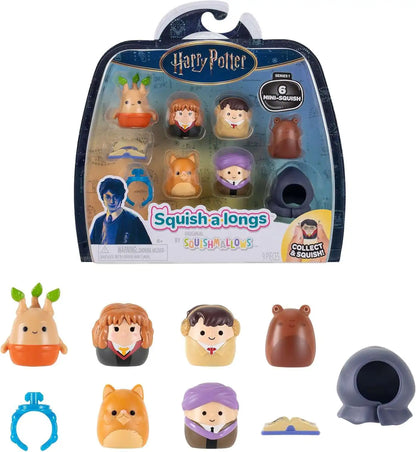 Squishmallows Squish-a-Longs Harry Potter 1-Inch Mini Figure 6-Pack
