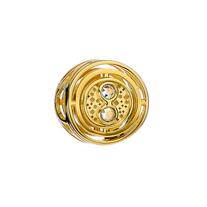 Time Turner Sterling Silver Gold Plated Spacer Bead