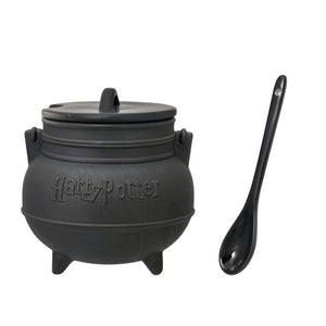 Cauldron with Lid & Spoon Soup Mug