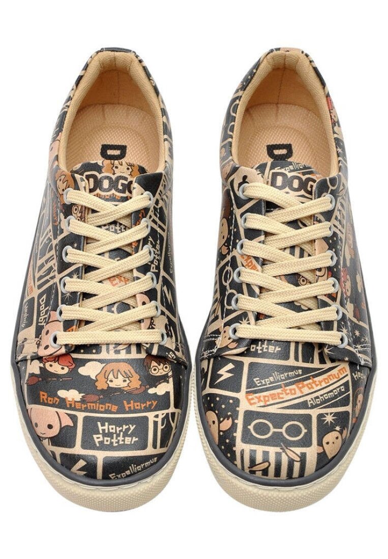 Chibi Expecto Patronum Women's Vegan Leather Multicolor Sneakers