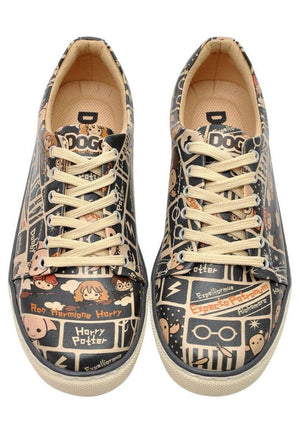 Chibi Expecto Patronum Women's Vegan Leather Multicolor Sneakers
