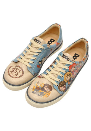 Chibi Harry Potter Women's Vegan Leather Turquoise Sneakers