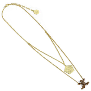 Chocolate Frog Necklace - Gold Plated Sterling Silver Embellished with Crystals