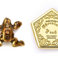 Chocolate Frog Stud Earrings - Gold Plated Sterling Silver Embellished with Crystals
