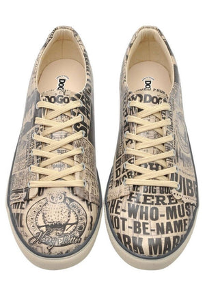 Daily Prophet Men's Vegan Leather Printed Sneakers