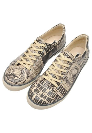 Daily Prophet Men's Vegan Leather Printed Sneakers