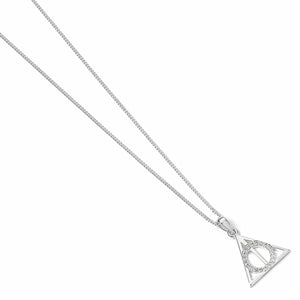 Deathly Hallows Necklace - Sterling Silver Embellished with Crystals