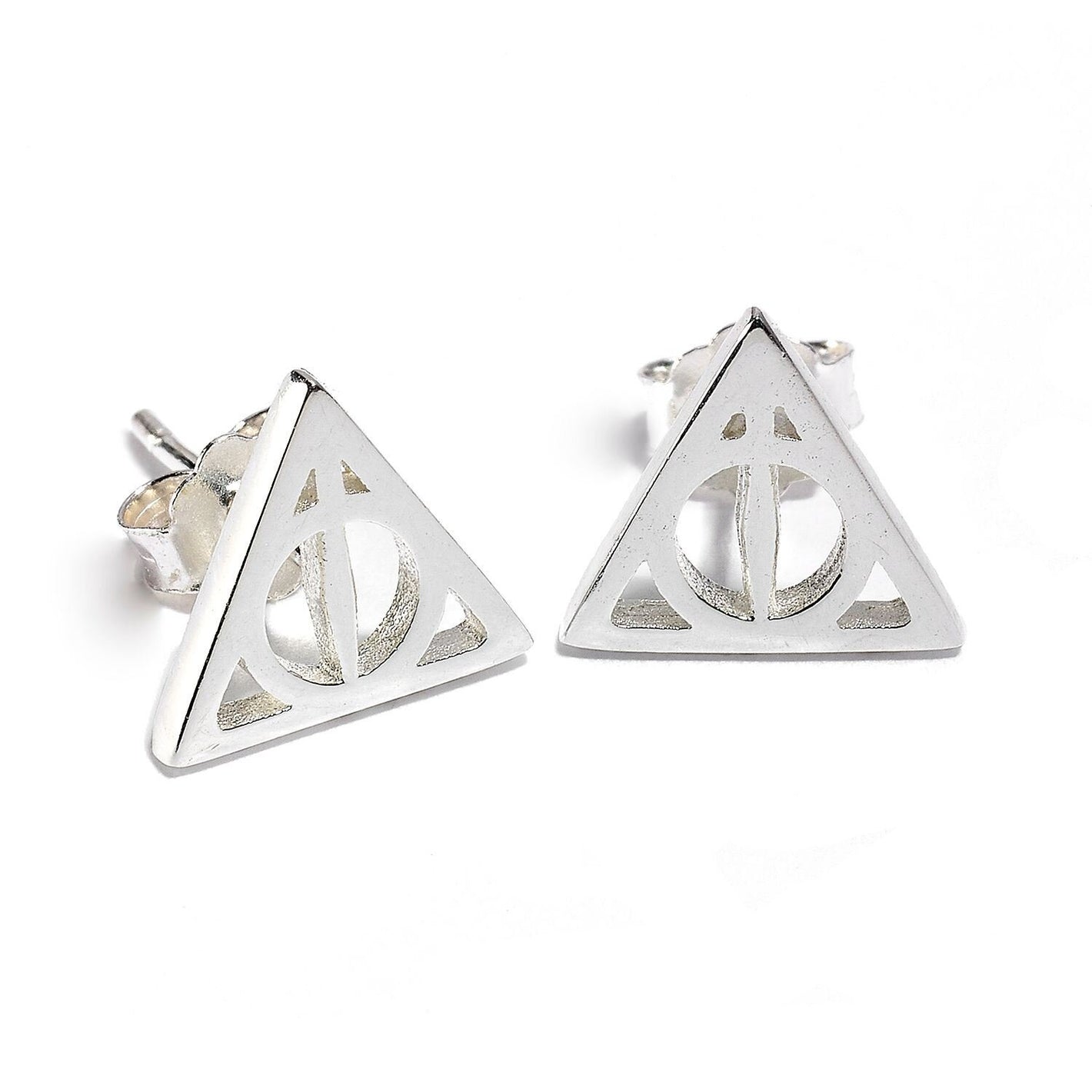 Deathly Hallows Sterling Silver Stud Earrings