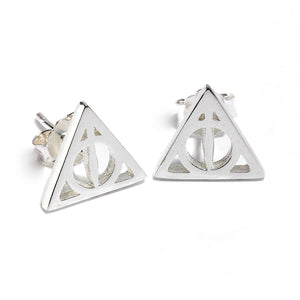 Deathly Hallows Sterling Silver Stud Earrings