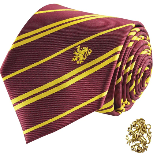 Deluxe Gryffindor Necktie & Pin Set