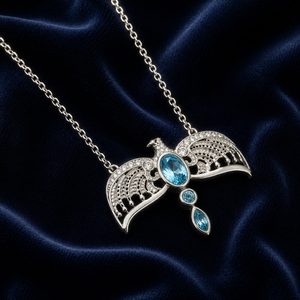 Ravenclaw Diadem Necklace - Sterling Silver with Crystals