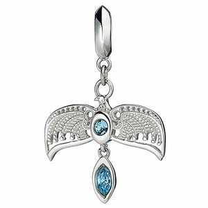 Ravenclaw Diadem Slider Charm - Sterling Silver Embellished with Crystals