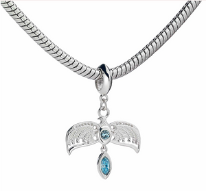 Ravenclaw Diadem Slider Charm - Sterling Silver Embellished with Crystals