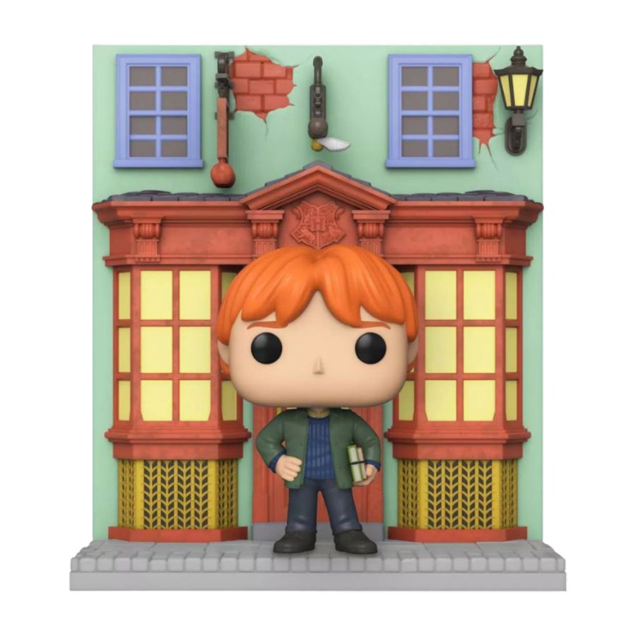 Ron with Quality Quidditch Supplies Diagon Alley