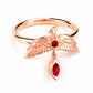 Fawkes Ring - Rose Gold Plated Sterling Silver Embellished with Crystals