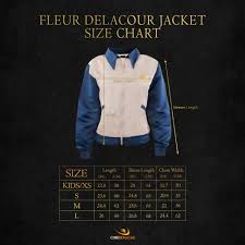 Size guide for Fleur Delacour Jacket