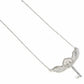 Flying Key Necklace - Sterling Silver Embellished with Crystals
