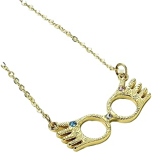 Luna Lovegood Glasses Necklace- Gold
