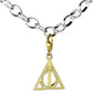 Deathly Hallows Clip Charm - Gold Plated Sterling Silver Embellished with Crystal