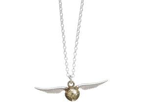 Golden Snitch Charm Necklace in Sterling Silver