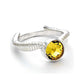 Golden Snitch Ring - Sterling Silver Embellished with Crystals