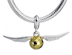 Golden Snitch Sterling Silver Slider Charm