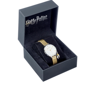 Golden Snitch Charm Watch - Gold Plated Sterling Silver Embellished with Crystals
