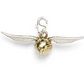 Golden Snitch Clip Charm - Gold Plated Sterling Silver