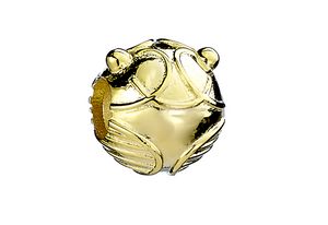 Golden Snitch Spacer Bead - Gold Plated Sterling Silver