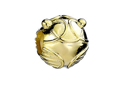 Golden Snitch Spacer Bead - Gold Plated Sterling Silver