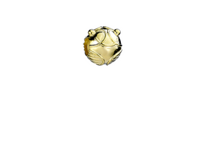 Golden Snitch Spacer Bead - Gold Plated Sterling Silver
