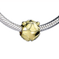 Golden Snitch Spacer Bead - Gold Plated Sterling Silver