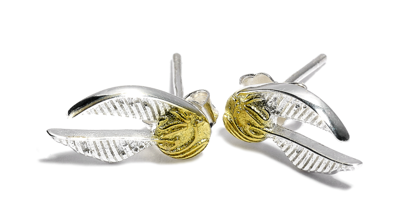 Golden Snitch Stud Earrings - Gold Plated Sterling Silver