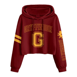 Gryffindor College Style Cropped Hoodie