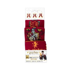 Gryffindor Set of 3 Socks