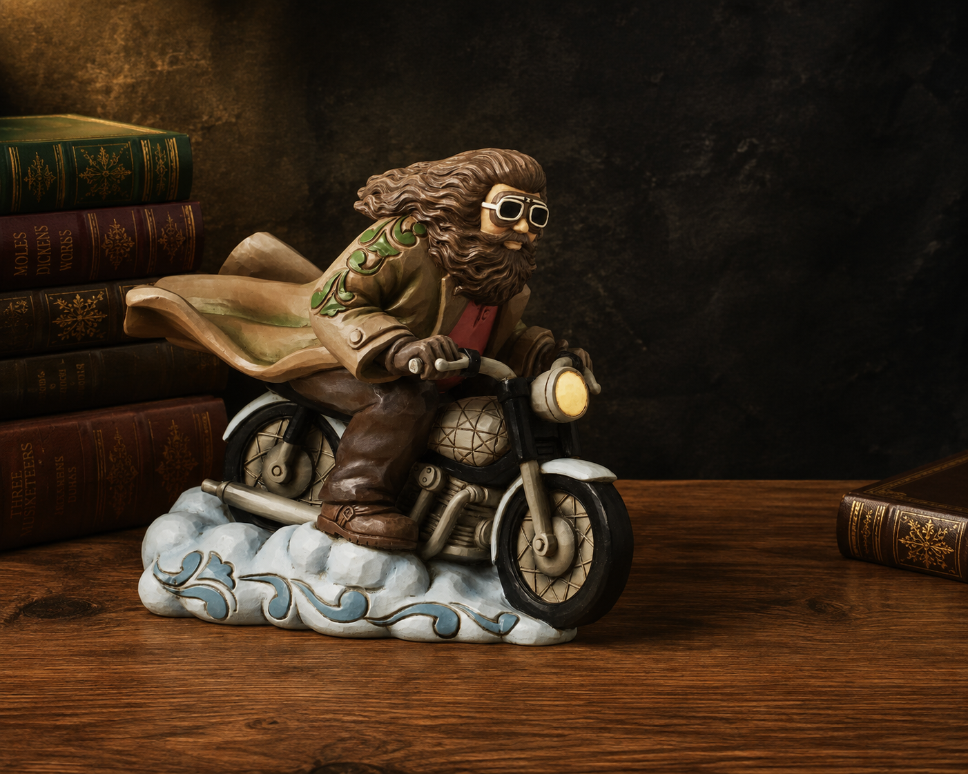 Hagrid on Flying Motorbike Figurine