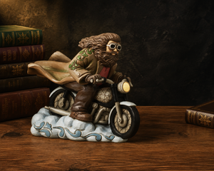 Hagrid on Flying Motorbike Figurine