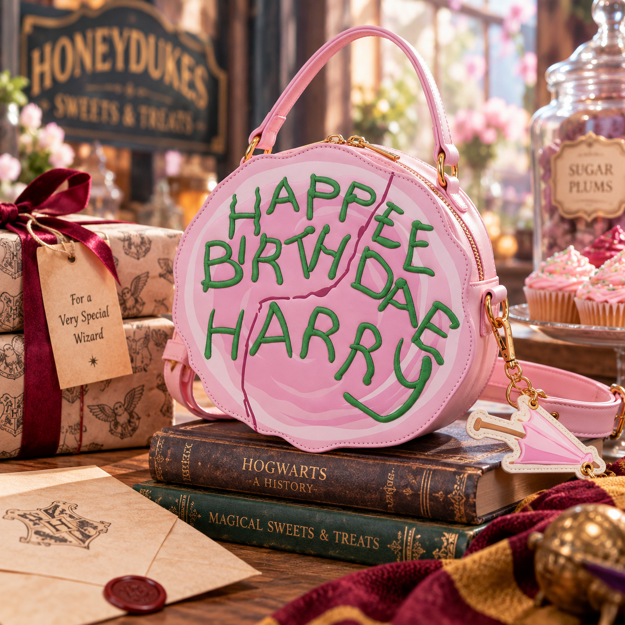 Birthday Cake Crossbody Bag by Loungefly