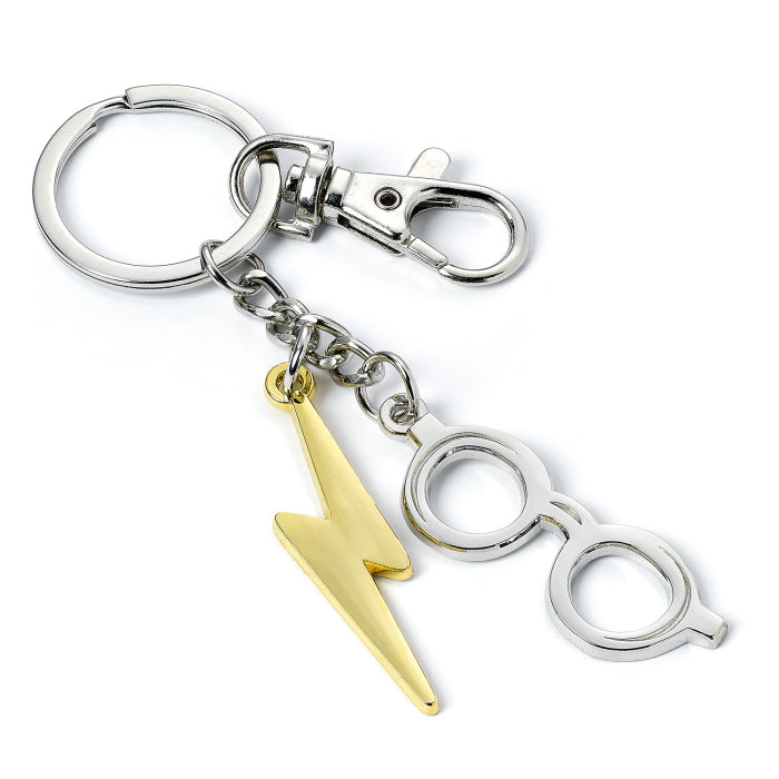 Harry Potter Glasses and Lightning Bolt Keyring