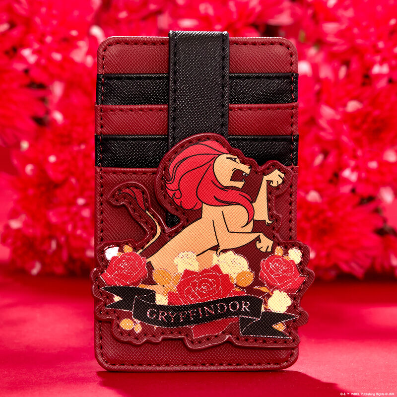 Gryffindor House Floral Tattoo Card Holder by Loungefly