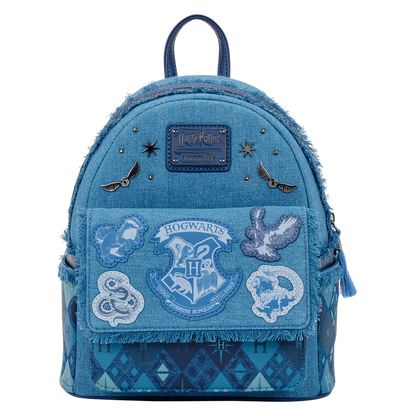 Hogwarts Denim Mini Backpack by Loungefly