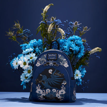 Ravenclaw House Floral Tattoo Mini Backpack by Loungefly