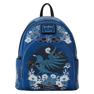 Ravenclaw House Floral Tattoo Mini Backpack by Loungefly